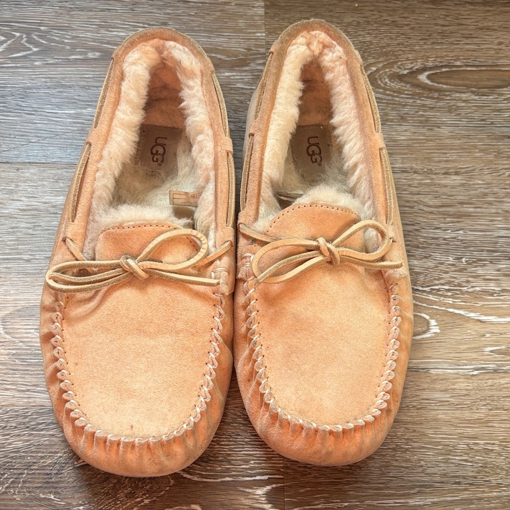 UGG Chestnut Suede Moccasin Loafers